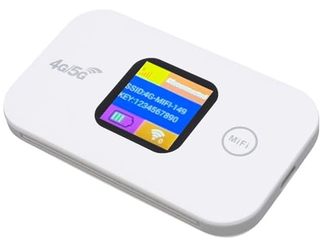 YUEHISY Hotspot Mobile 4G, WiFi Portatile da 300 Mbps con Slot SIM, Hotspot Tascabile con Display LED, Collega Fino a 10 Dispositivi, per Viaggi in Campeggio