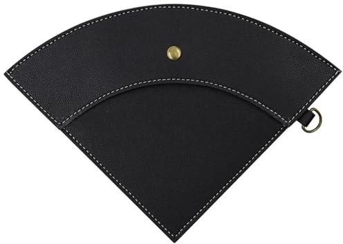 Kaffefilter pappershållare 4 st PU-läder bärbart kaffefilter pappersförvaringsväska dammsäker återanvändbar campinghållare droppare för papper kaffefilter (svart)
