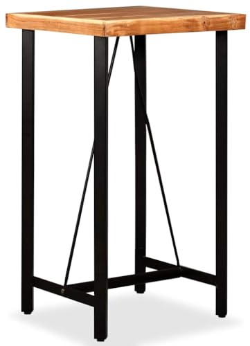 vidaXL Bartisch Akazie Massivholz 60 x 60 x 107 cm
