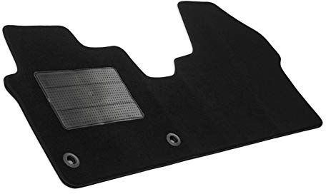 MDM Velours Autoteppich SP-7281 passend für Peugeot Expert III und Scudo III (ausschließlich Wlasser) sowie Opel Vivaro (ausschließlich Wlasser), black