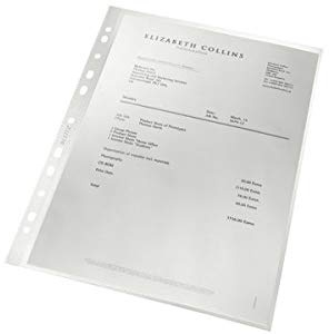 LEITZ Prospekthülle re:cycle, A4, PP-Restmaterial, 0,09 mm, Sie erhalten 1 Packung, Packungsinhalt: 100 Hüllen