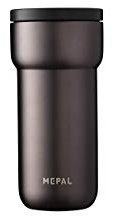 Mepal – Insulated Mug Ellipse – 4 Hours Hot & 8 Hours Cold - Insulated Cup On The Go – Suitable As Tea Cup & Coffee Cup to Go – Fits All Cup Holders - 375 ml – Titanium