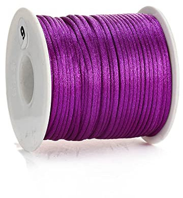 50 M/Rolle, 1 Mm, Baumwollkarte, Mehrfarbig, Knotenschnur, Nylonseil Für Schmuckherstellung, Zubehör, Diy, Geflochtenes Armband