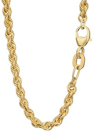 NKlaus Zopfkette Gold 585 Echtgold für Damen, 45 cm, 3,3 mm, 1 Stück | Elegante Halskette aus 14 Karat Gelbgold; ca. 3,8 g, klassisches Flechtdesign und angenehm zu tragen