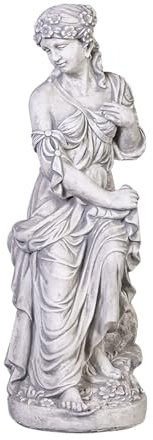 gartendekoparadies.de Statue de jardin élégante femme Hauteur : 91 cm, Poids : 72 kg en pierre résistante au gel