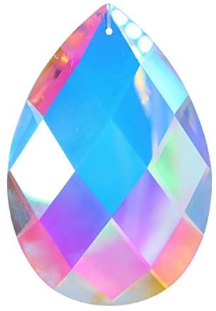 Prismen & Kaleidoskope Kristalle Prism Kronleuchter Kristall Anhänger Wohnkultur Optik-Kits für den naturwissenschaftlichen Unterri (Color : 89mm Grid)