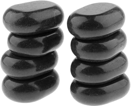 predolo Hot Stones – 8 Große Essentielle Massagesteine für Professionelle Oder Entspannende Massagen, 8 Pcs Set