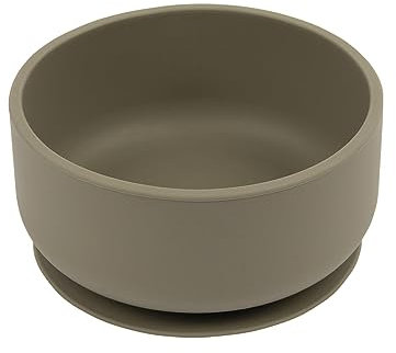 Tiny Dining Bol d'aspiration en silicone pour bébé - sauge en argent