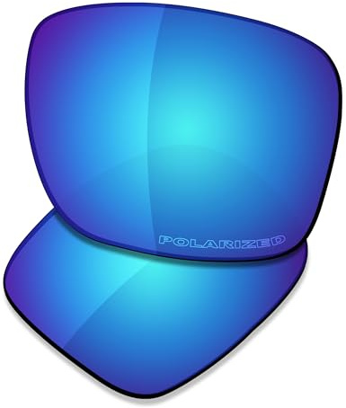 Saucer Lentes de repuesto prémium para gafas de sol Oakley Sliver R OO9342, Alta defensa: azul glaciar polarizado, Taille unique