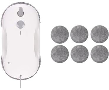 MZZYG Window Cleaner Robot CW1 Electric Smart Robotic Window Cleaner For Home With Sprayer Auto Vacuum Cleaning Fast Safe 3000Pa Cyclone Suction(CW1-01)
