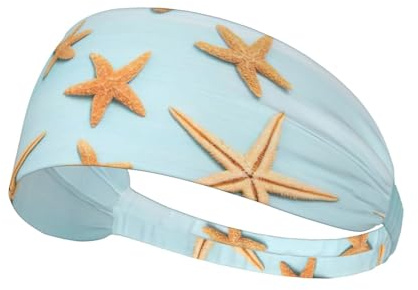 3D Schöne Maritim Sommer Druck Gedruckt Haarband Sport Haarband Dehnbar Breit Haarband Unisex Casual Haarband