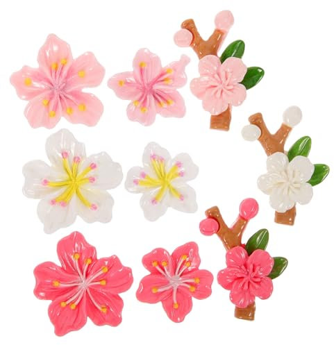 MOLUCKFU Kühlschrankaufkleber Cartoon-Set Magnetische Blumen-Accessoires Zarte Dekoration Für Küche 9 Stücke Leicht Anzuwenden