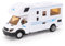Toyland® 17 cm (7 Zoll) Pull Back & Go-Wohnmobil aus Druckguss in Weiß mit Türen zum Öffnen und Schließen – Spielzeugfahrzeuge – Maßstab 1:40