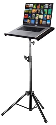 Soporte Suelo For Computadora Portátil,trípode Ajustable,Soporte Mesa For Proyector Acero,for Oficina En Casa Al Aire Libre,Capacidad Carga 15 Kg(Height 85-150cm)