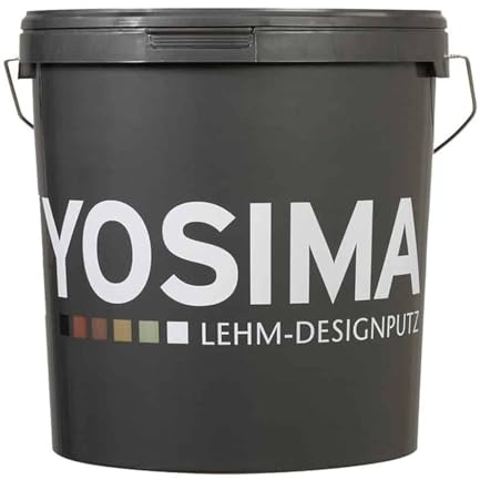 Generisch Claytec YOSIMA Enduit naturel coloré pour décoration murale écologique, 140 teintes d'argile, sain et ouvert à la diffusion