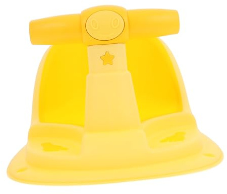 WEKADRIN Babybadewannensitz Babys Sitzgelegenheit Ergonomisch Rutschfest Stabil Kunststoff Gelb Für Sicheres Baden