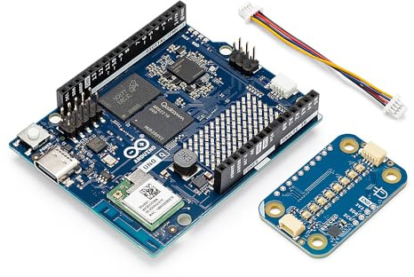 Arduino® UNO™ Q 4GB Modulino® Pixels Bundle: Feedback Visual de Alta Densidad y Pantallas RGB