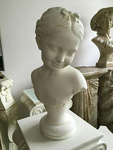 Schöne Büste Frau Mädchen Ada Skulptur H 49 cm Shabby Antik Style Landhaus