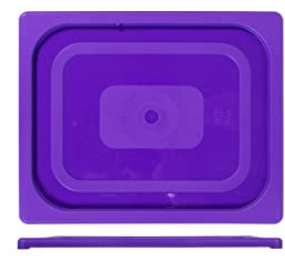 H&H Coperchio Gastronorm in Polipropilene per GN1/2 Viola cm 32,5x26,5x1,5 h Made in Italy