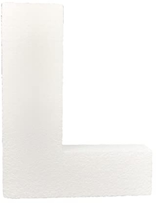 Decoporex Buchstabe L, 40 cm hoch, 5 cm dick aus expandiertem Polystyrol – Perfekt für Hochzeiten, Geburtstage, Events und Bastelprojekte