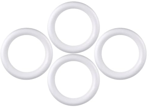 Cabilock 4 StüCk Foam Kranzringe 30Cm Schaum DIY Handwerksringe FüR Weihnachten Valentinstag Deko Kranzhandwerk ZubehöR