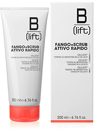 Blift Fango Scrub Rapido con Arancia Dolce, Coriandolo, Cardo Mariano, Argille Bianche e Pomice Essiccata, Pelli Sensibili, 200 ml