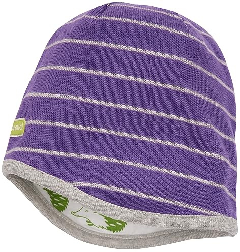 loud + proud Unisex Kinder Wendemütze Ringel, GOTS Zertifiziert Beanie-Mütze