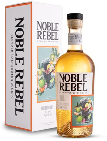 Noble Rebel Orchard Outburst Blended Malt Scotch Whisky 70cl (46% ABV) | Double Gold Winner at the San Francisco World Spirits Competition 2024 | Notes of Apple, Citrus and Vanilla