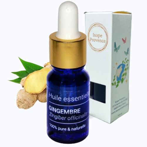 Ätherisches Ingwer-Öl, 30 ml (Zingiber officinalis), 100 % rein und natürlich, für Diffusor, Aromatherapie