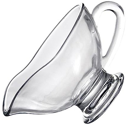 OUNONA Glass Sauce Container Gravy Boat 210ml Glass Milk Serving Cup Restaurant Jam and Soy Sauce Bowl for Dining and Entertaining