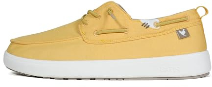 WALK IN PITAS | MAUI | Mocasines de Hombre | Náuticos de Verano | Zapatos de Tela | Calzado Casual sin Cordones | Zapatillas Lona Verano | Deportivas y Zapatos Walkinpitas | Mostaza 44