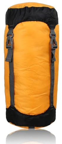 Hosifiy Kompressionssack, 15L 210D-Nylon Kompressions-Packsack für Schlafsack, Camping, Outdoor, Wandern, Rucksackreisen, Reisen (Orange)