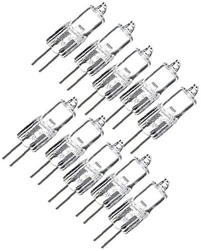 G4 Halogenlampen, 10 Stk. 20w 12v Halogenglühlampen, Einzelkapselglühlampen, Klarlack, hochweiß, Bi-Pin (g4) Sockel für Herdbeleuchtung, Beleuchtung, Stromschienenbeleuchtung Beendet