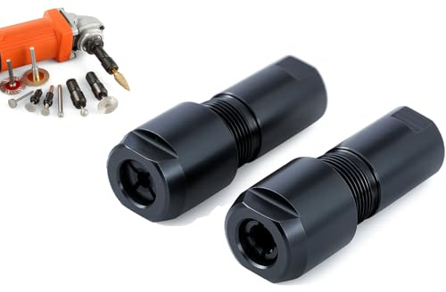 KATSU Tools Juego de 2 adaptadores convertidores para amoladora angular, de M10 a 3 mm y 6 mm. Herramienta de conversión para herramientas rotativas para esmerilar, pulir y tallar.