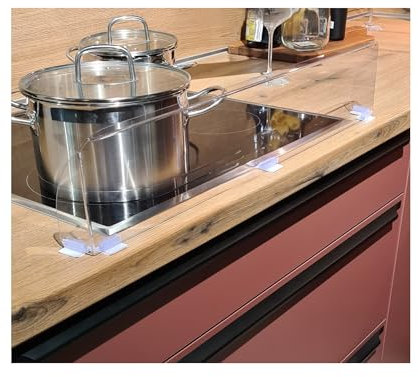 Transparentes Herdschutzgitter 67cm – Bruchsicher & Hitzebeständig