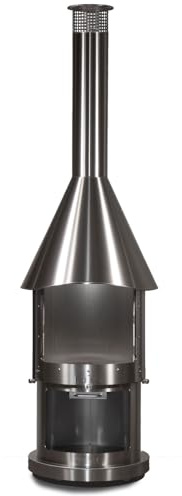 Buschbeck Edelstahlkamin 'Melbourne', grau, Höhe ca. 230 cm
