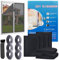 Mosquitera Para Ventana, Paquete de 6 Mosquiteros Para Ventanas con 6 Rollos de Cintas Autoadhesivas, Mosquitera Ventana Tamaño Máximo 130x150cm, Mosquitera para Ventana contra Insectos (D)
