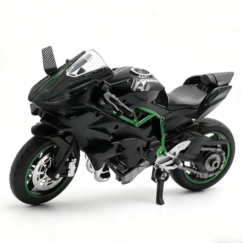 JhavexToy Motocicletta Giocattolo in Lega della Motocicletta 1:18 Mini Simulazione della Motociclettas Moderna Motociclettas Ornamento della Torta Decorazione Regali di Festa Black