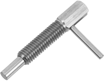 IWOWHERO Indexing Plunger for Secure Fixation and Safety Assurance Stainless Steel with L Handle M8x1.25 Suitable for Industrial Production and Daily Life