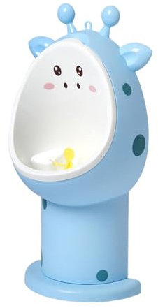 CLSSLVVBN Toilettentrainer für Kleinkinder – Niedliches Tiermotiv zur Wandmontage – zur aktiven Förderung des Toilettengangs bei Jungen – Toilettentraining für Kleinkinder, Blaues Rehkitz