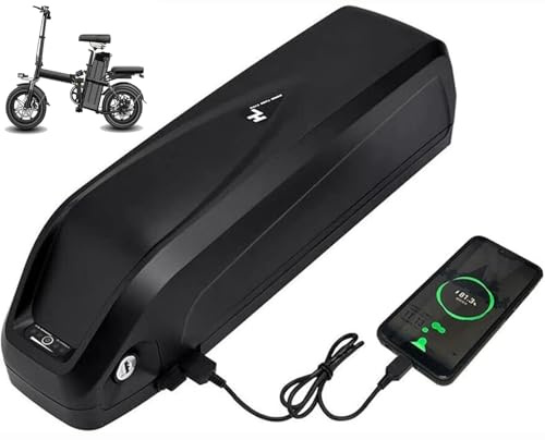 Batteria Per Bici Elettrica 48V 52V 20Ah 25Ah 30Ah Con Caricabatterie, Porta USB Batteria Per Bici Elettrica Al Litio 48V 52V 20Ah 25Ah 30Ah Piastra Di Base A 4 Pin Per Motore A,48V 30Ah