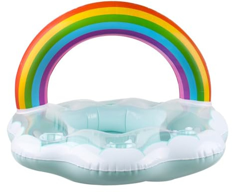 Lawnoval Porte-boisson flottant pour piscine et plage – Accessoire de piscine gonflable en PVC avec plusieurs fentes pour tasses, 1 pièce