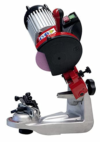 Ama Affilacatene Elettrico FRANZ 230 V, 200 W, Rosso – Diametro Mola 145 mm, Impugnatura Ergonomica, Avviamento Elettrico alla Rete, Made in Italy
