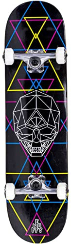 Enuff Skateboards Geo Skull Complete Skateboard, Erwachsene, Unisex, Mehrfarbig (CMYK), 20,3 cm