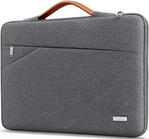 TECOOL 16 Zoll Laptoptasche Hülle für MacBook Pro 16 M4 M3 M2 M1 Pro/Max 2024-2019, Tasche ASUS Vivobook 16, Lenovo Thinkbook/Ideapad 16 Dell HP Laptop Wasserdicht Stoßfestes Schutzhülle, Dunkelgrau