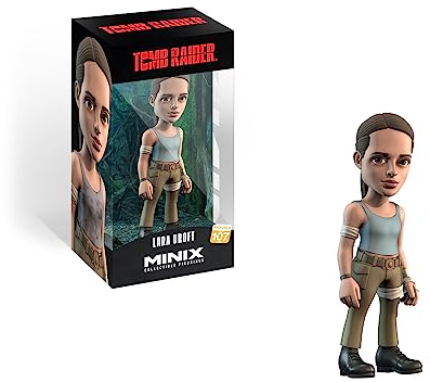 MINIX Bandai Alicia Vikander Lara Croft Model | Collectable Lara Croft Tomb Raider Figure From The Tomb Raider Film | Bandai Film Toys Range | Tomb Raider Movie Merchandise