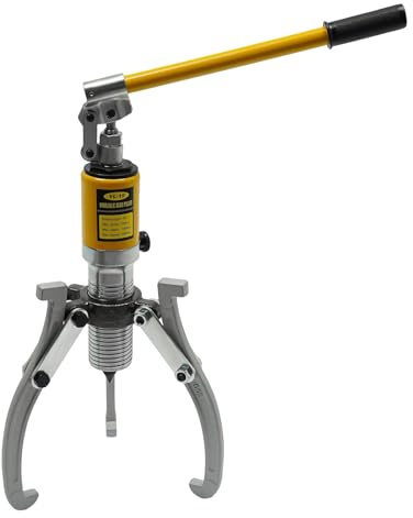 Set estrattore idraulico 15T estrattore idraulico mozzo ruota estrattore cuscinetto con 3 ganasce per mozzi, flange, ingranaggi, attrezzi garage, portata massima 180 mm
