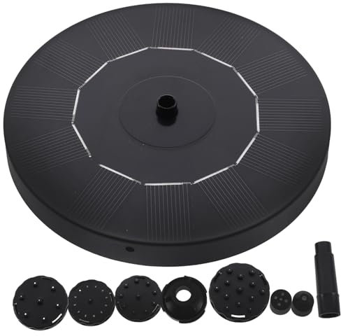 HEMOTON 1 Pièce Fontaine De Jardin Flottant Piscine Petit Fontaine Solaire Pour Jardin Pompe De Bassin Solaire De Plein Air Caractéristique De L'eau Du Jardin Étang Alimenté Noir