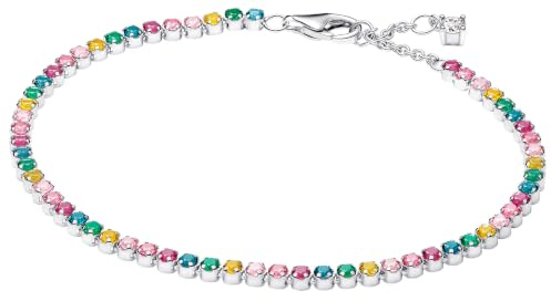 PANDORA Tennis-Armband für Damen in Regenbogenfarben Silber 593927C03