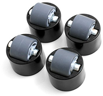 Design61 Stollenrollen Möbel-Gleitrolle 4er Set Gleitrolle Möbelrollen Möbel Rolle mit weicher Lauffläche